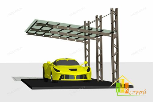 Навес для автомобиля артикул Н.А. 5.5